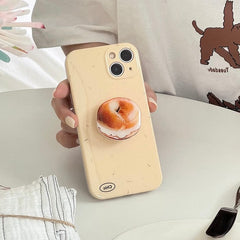 Funda para iPhone con diseño de bagel