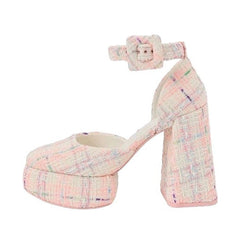 Barbiecore Plateauschuhe