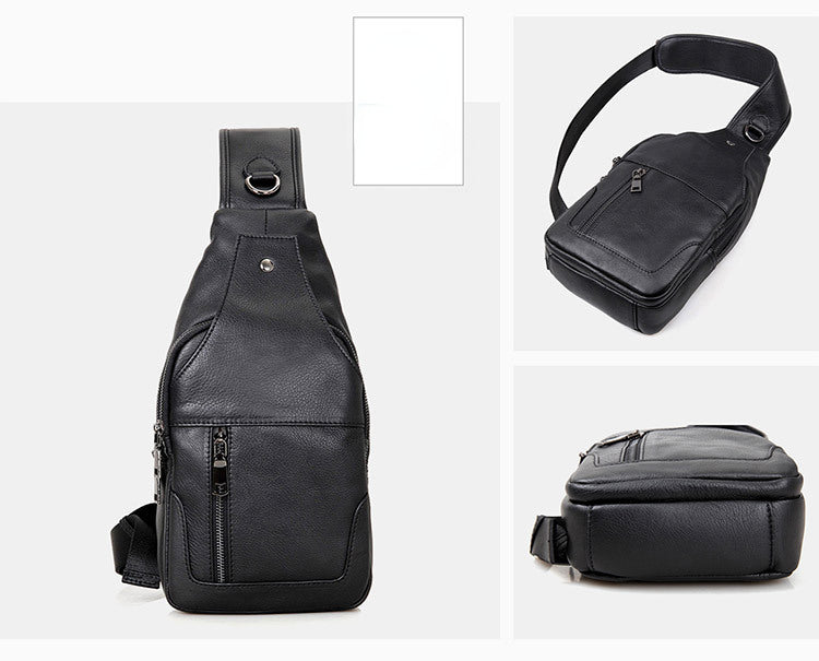Bolso de pecho de piel de vacuno 