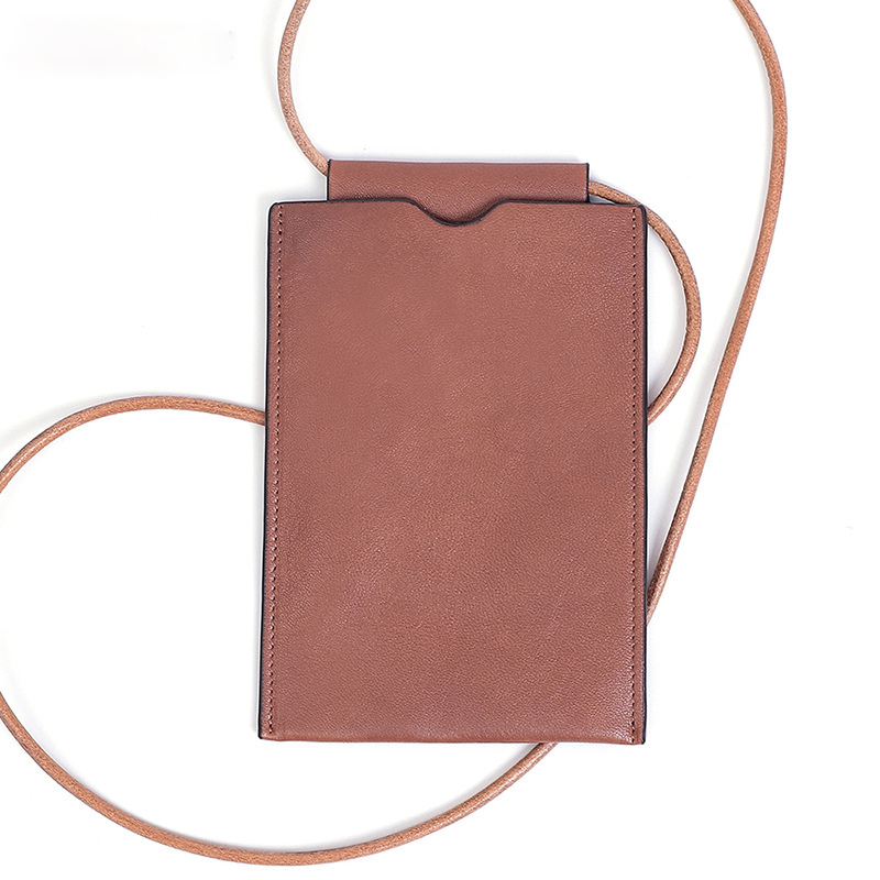 Retro Leather Women Crossbody Cellphoe Bag