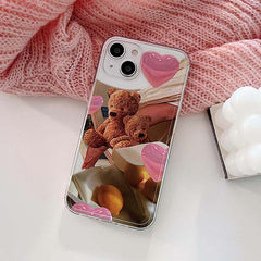 Funda para iPhone con soporte de oso