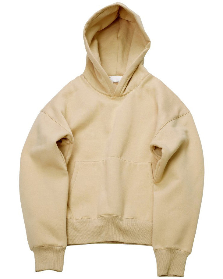 Sudadera con capucha color nude