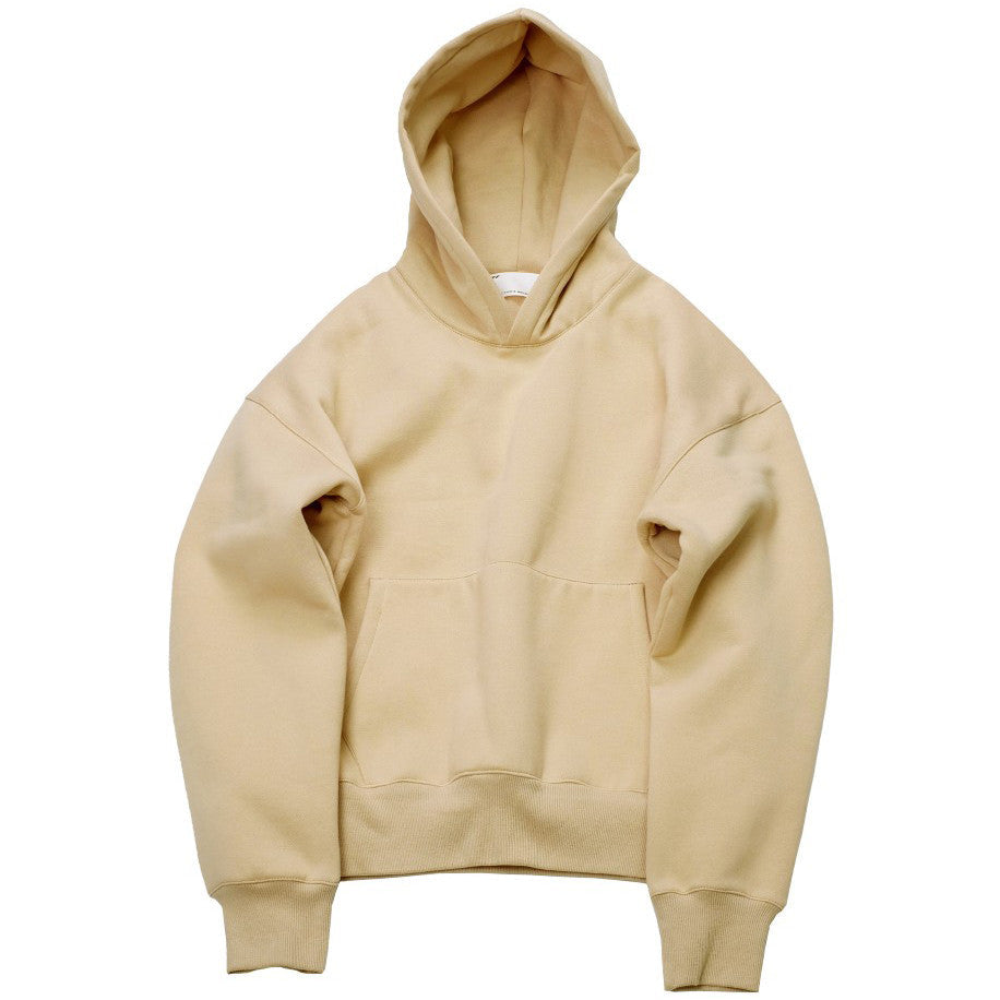 Sudadera con capucha color nude