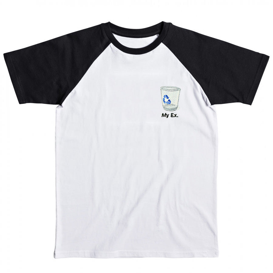 T-Shirt „My Ex“ in Schwarz 