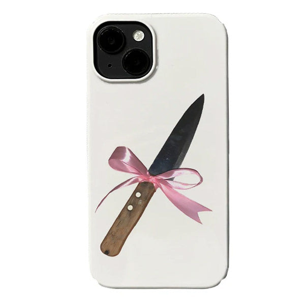 Funda para iPhone con diseño de cuchillo y lazo