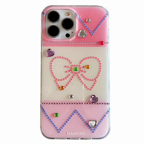 Bowknot Rhinestone iPhone Case