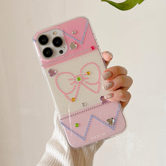 Bowknot Rhinestone iPhone Case