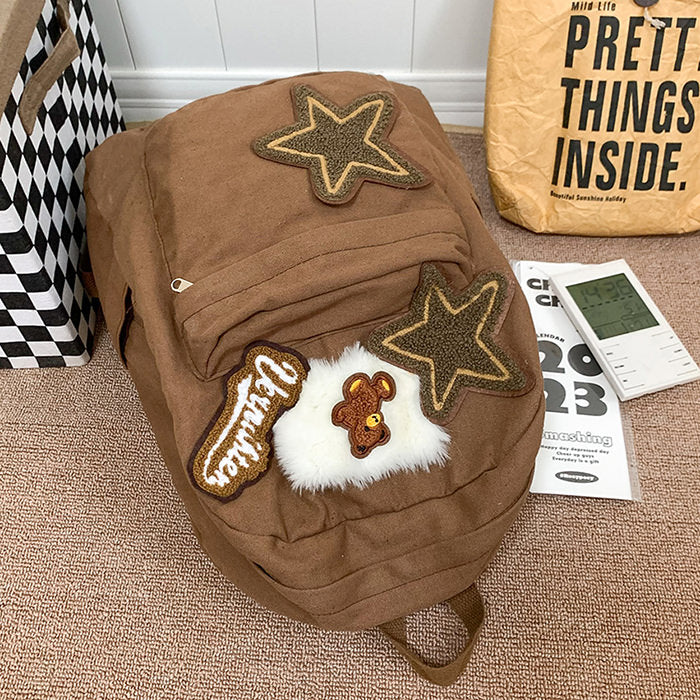 Brown Bear Star Backpack