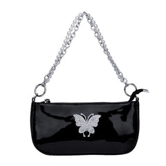 Bolso baguette con mariposas