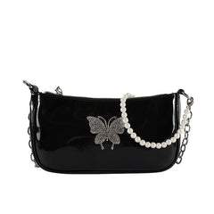 Bolso baguette con mariposas