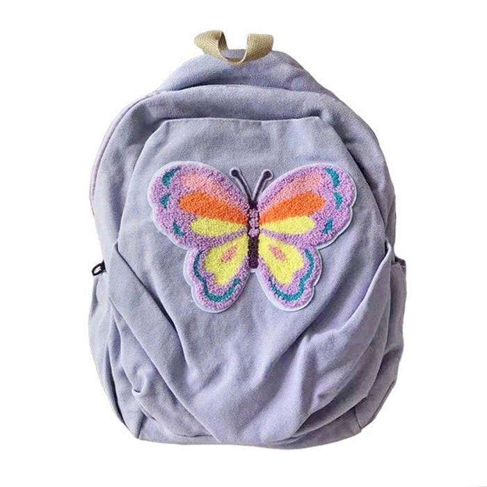 Mochila mariposa lavanda