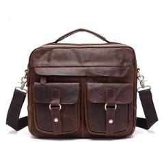 Retro Leather Business Laptop Bag
