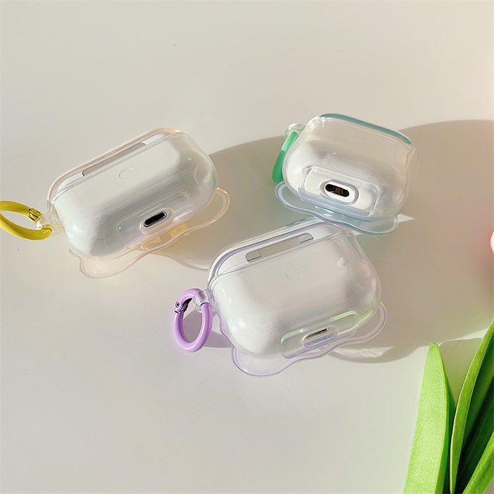 Estuche para AirPods con lazo de color caramelo