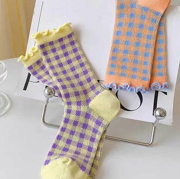 Candy Fairy Plaid Socks