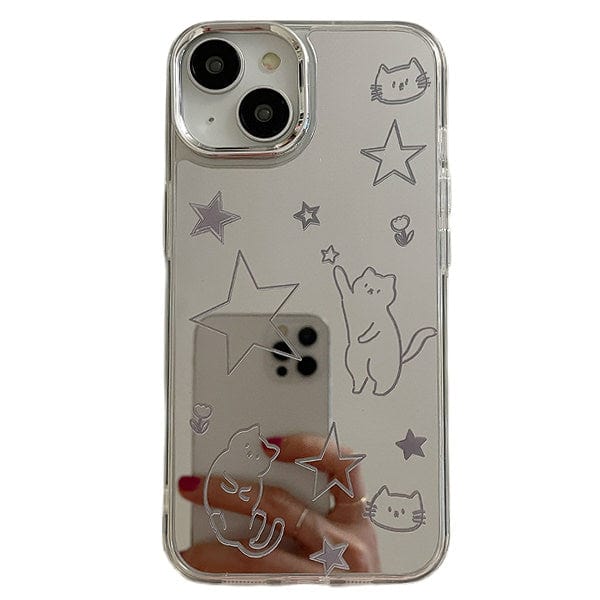 Funda para iPhone con Gato y Estrella