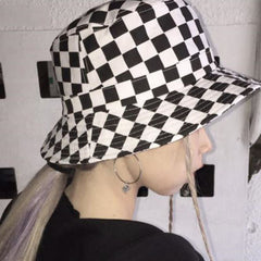 Checker Bucket Hat