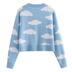 Clouds Knit Cropped Cardigan