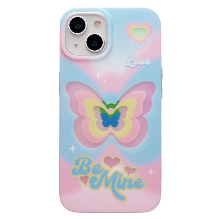 Funda para iPhone con diseño de mariposa "Be Mine"