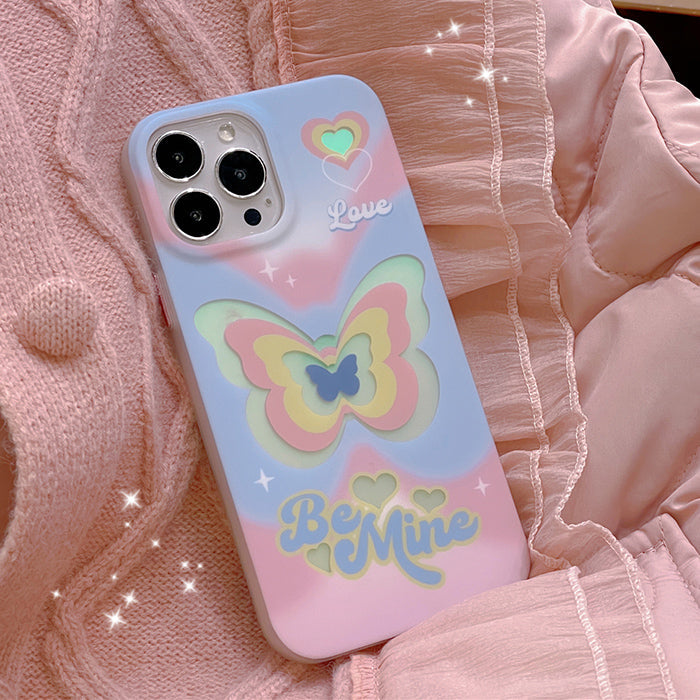 Funda para iPhone con diseño de mariposa "Be Mine"