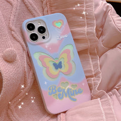 Funda para iPhone con diseño de mariposa "Be Mine"