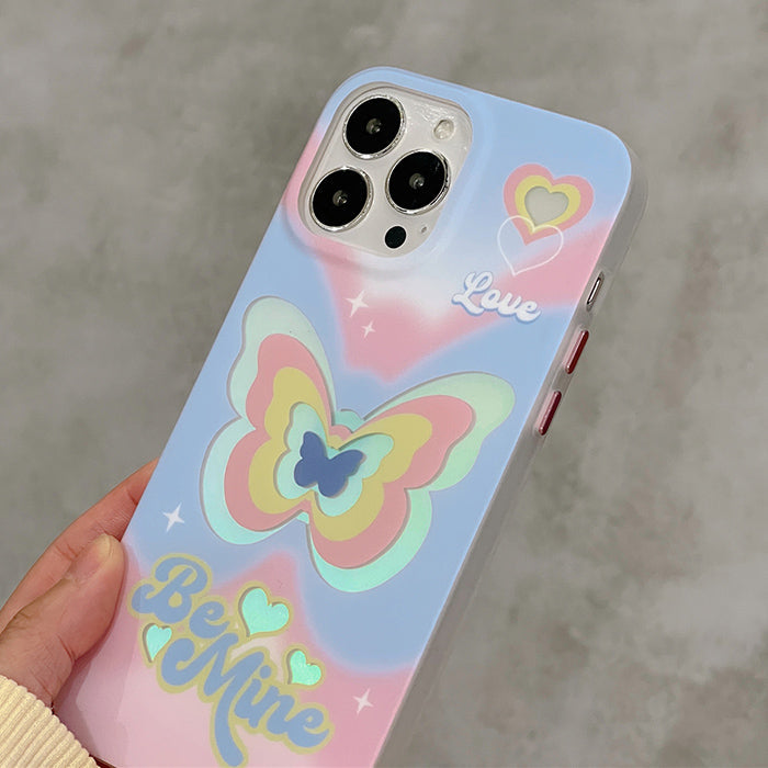 Funda para iPhone con diseño de mariposa "Be Mine"