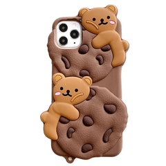 Funda para iPhone con diseño de oso de galletas