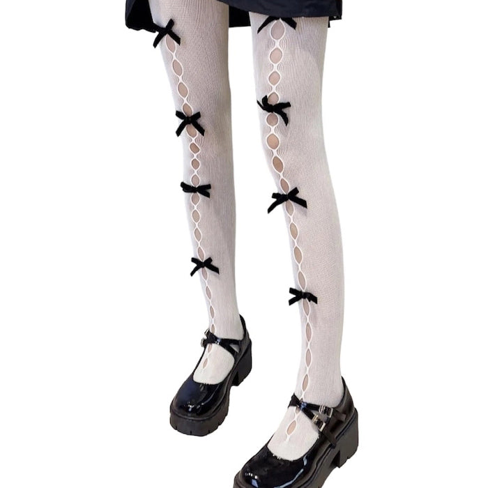 Coquette Aesthetic Bow Tights