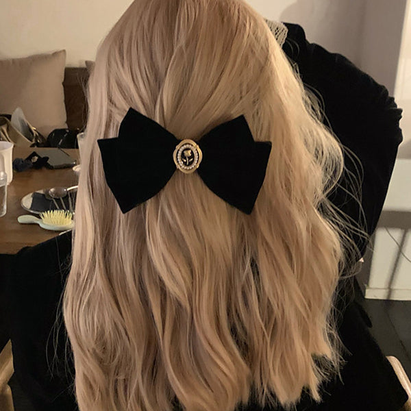 Coquette Aesthetic Velvet Hair Bow