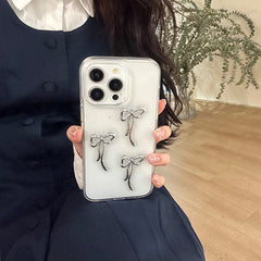 Funda para iPhone con lazo de chica coqueta