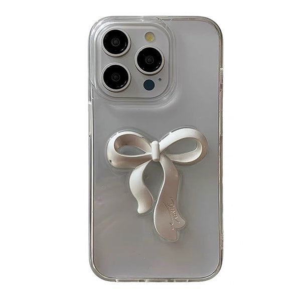 Funda para iPhone con lazo metálico Coquette