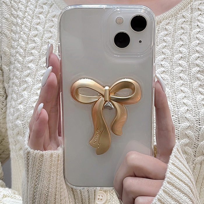 Funda para iPhone con lazo metálico Coquette