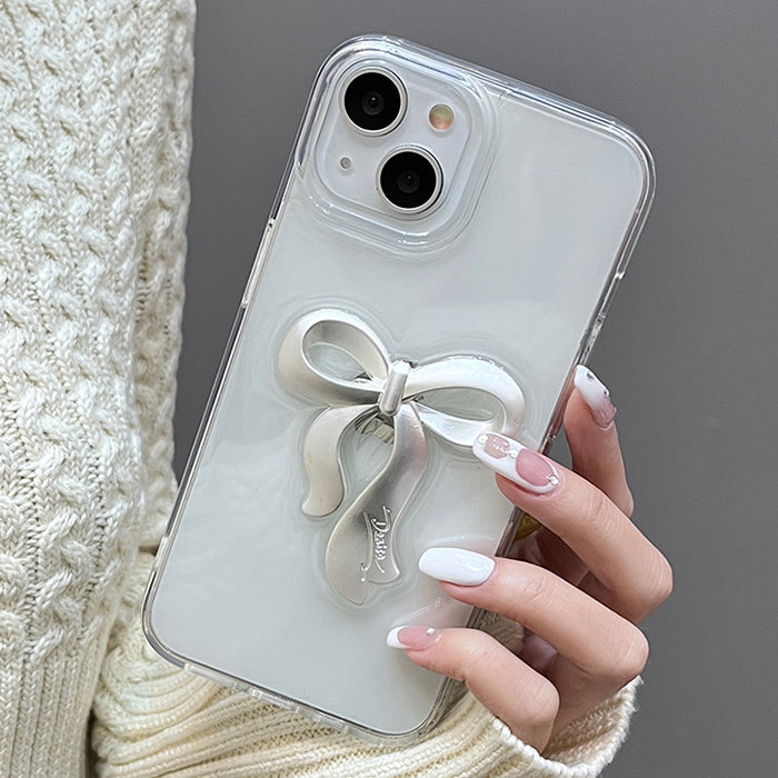 Funda para iPhone con lazo metálico Coquette