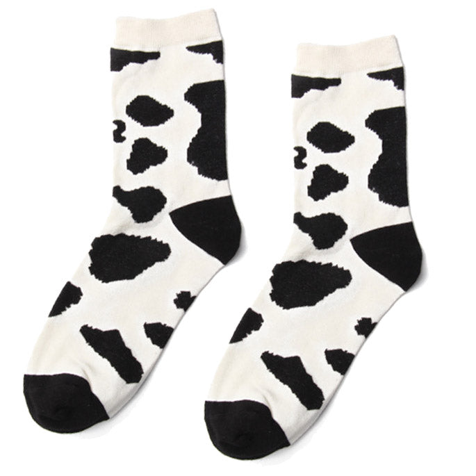 Calcetines con estampado de vaca