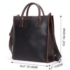 Vintage Business Leather Crossbody Bag