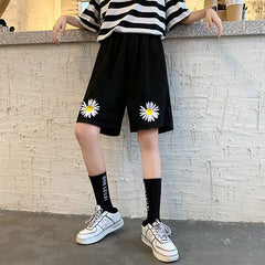 Daisy Embroidery Shorts