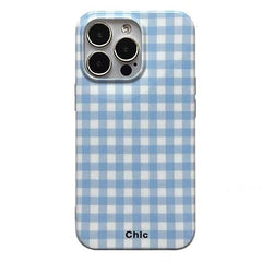 Danish Pastel Checkered IPhone Case