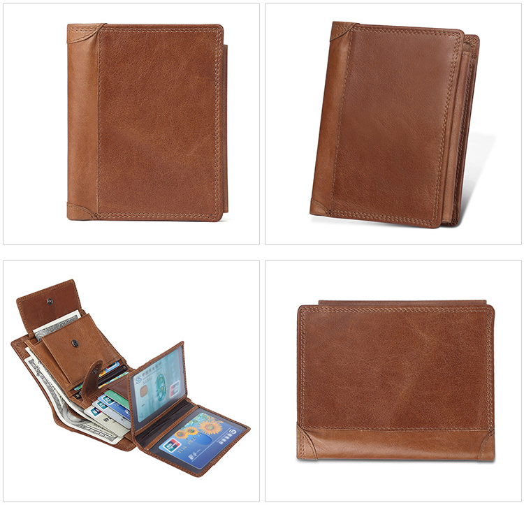 Vintage-Mode Vintage Leder Business Brieftasche