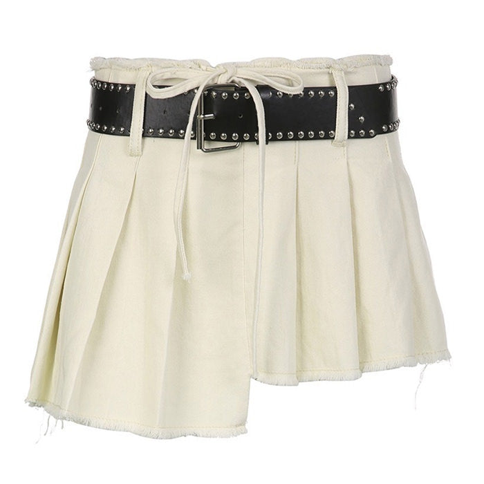 Distressed Mini Skirt