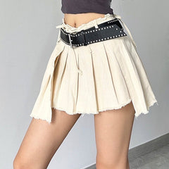 Distressed Mini Skirt