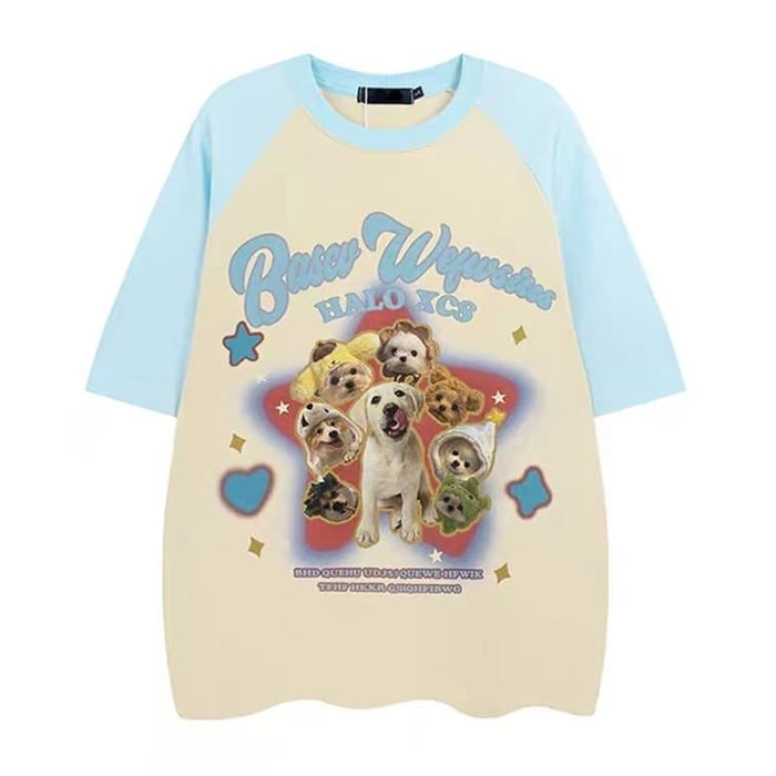 Puppy Oversized Graphic Tee