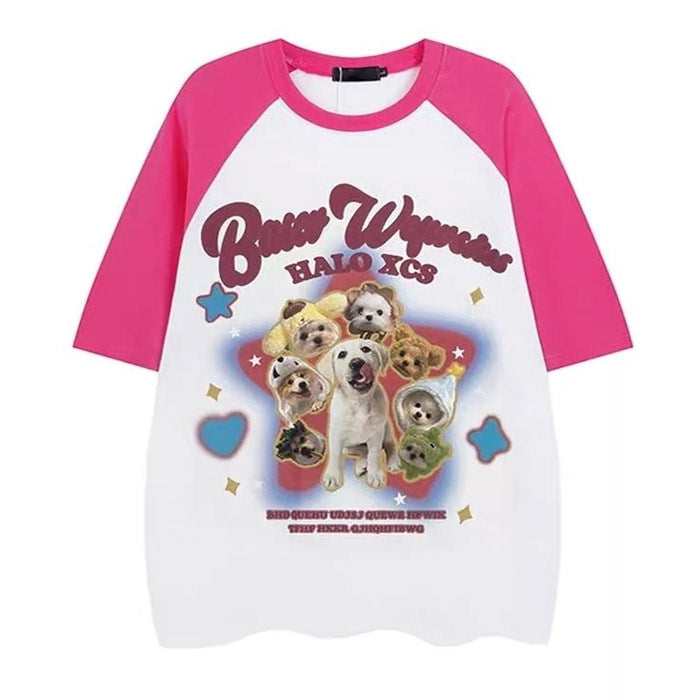 Puppy Oversized Graphic Tee