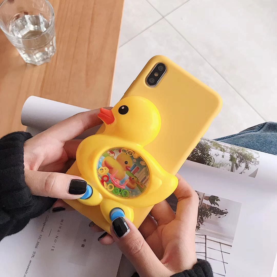 Funda para iPhone con diseño de pato