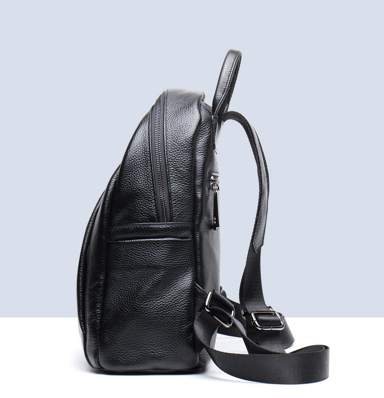 Bolso casual de viaje de cuero negro