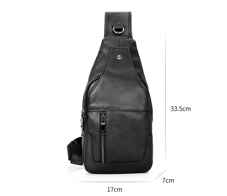 Bolso de pecho de piel de vacuno 