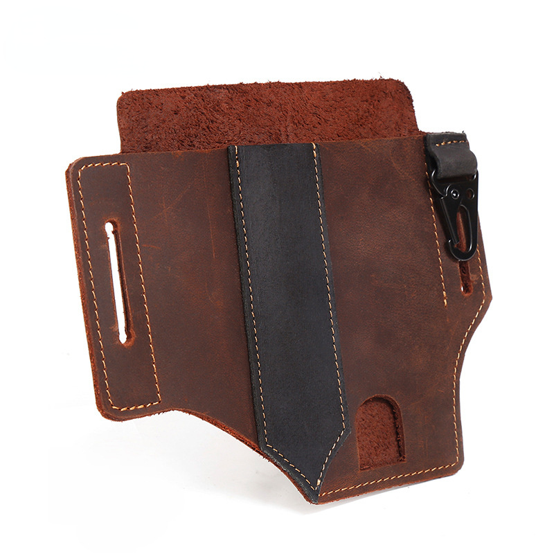 Vintage Outdoor Tactical Tool Leather Waist Bag