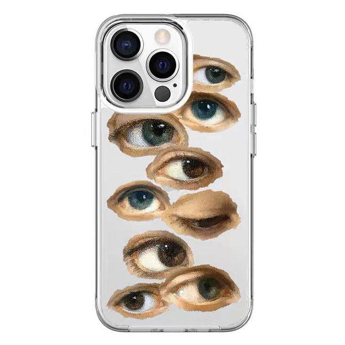 Funda para iPhone con ojos estéticos grunge