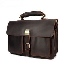 Vintage Leather Protable BriefCase