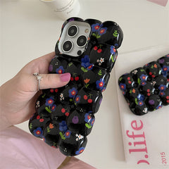 Funda para iPhone con burbujas florales