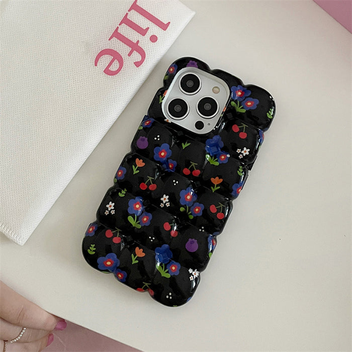 Funda para iPhone con burbujas florales