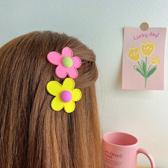 Pinzas para el cabello con diseño de flores lindas